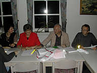 von rechts: Heinz Müller, Johannes Klasen, Marlen Ostermann